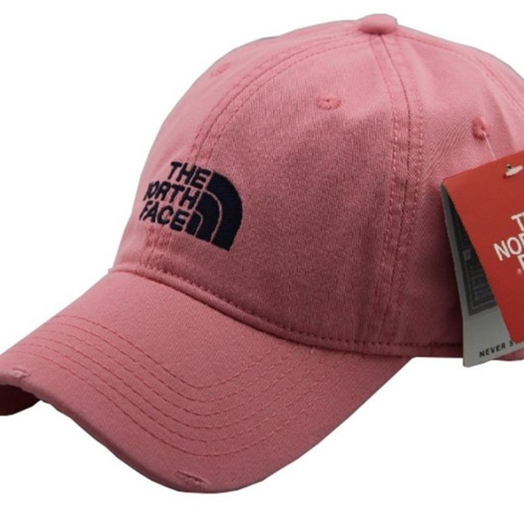 pink north face cap